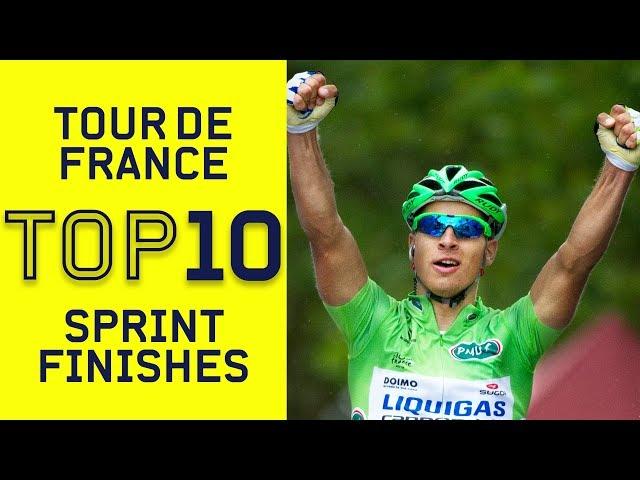 Top 10 Sprint Finishes | Tour de France | Cycling | Eurosport