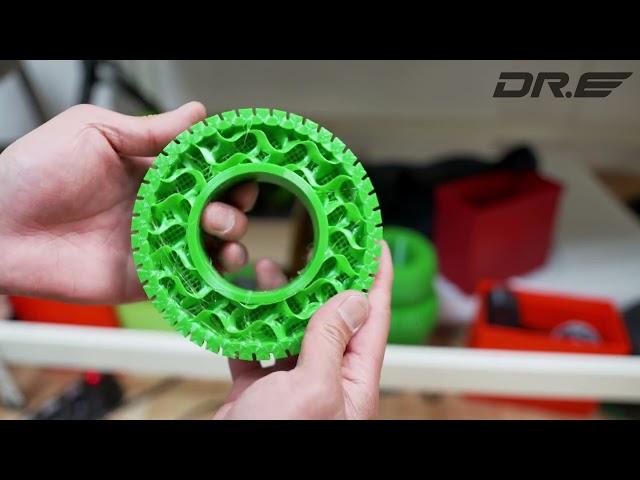 Dr. E 127mm Airless TPU Wheels 3D Print Kit for Electric Skateboards!