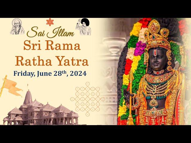 Sri Rama Lalla Ratha Yatra | June 28th 2024 | Sai Illam | Toronto, Canada