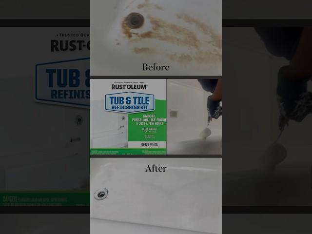 Used Rust-Oleum 384165 Tub And Tile Refinishing 2-Part Kit, Gloss White to restore our tub