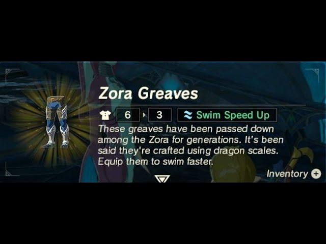 Zora Greaves (Boots) | Gear Location | Zelda BOTW