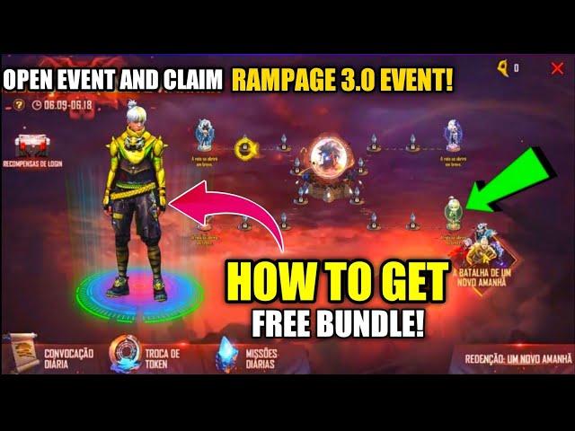 HOW TO GET FREE RAMPAGE BUNDLE , rampage event 2021// Technical AT gamer