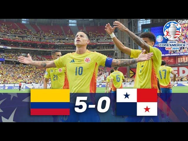 COLOMBIA GOLEA a PANAMA y CLASIFICA a SEMIS 5 - 0 - COPA AMERICA 2024