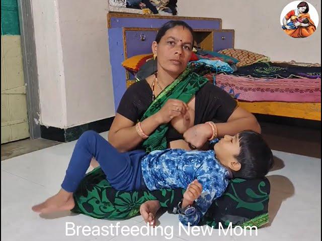 Open breastfeeding indian mom vlog 2024 || desi bhabhi breastfeeding || ‎‎‎@Breastfeeding-9 