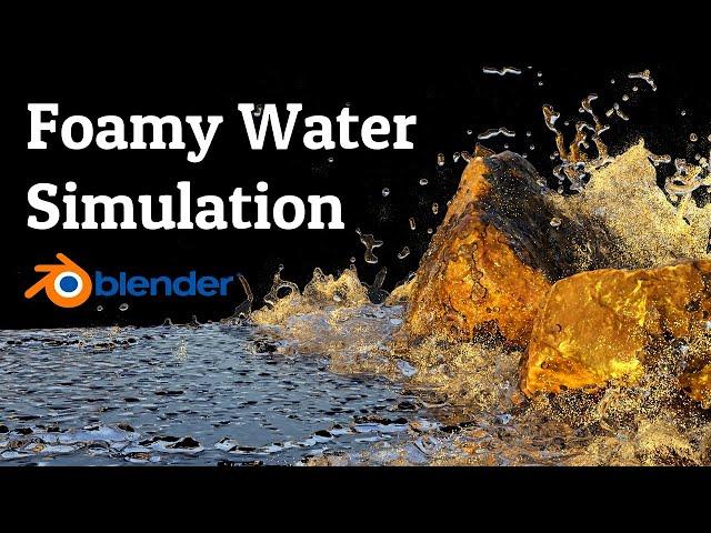 Fluid Simulation | Foam And Spray | Blender 3.1 Tutorial