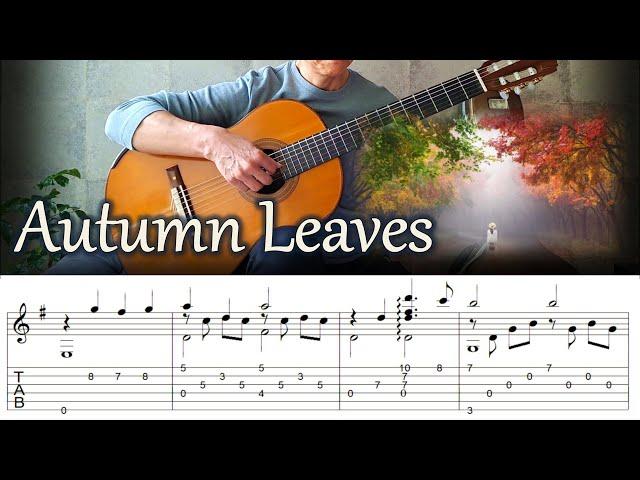 Autumn Leaves  - Fingerstyle Guitar | TAB