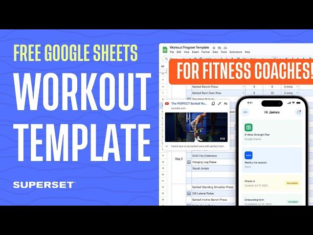 Fitness Coaches, Meet The Best Google Sheet Workout Template EVER (FOR FREE!!!)