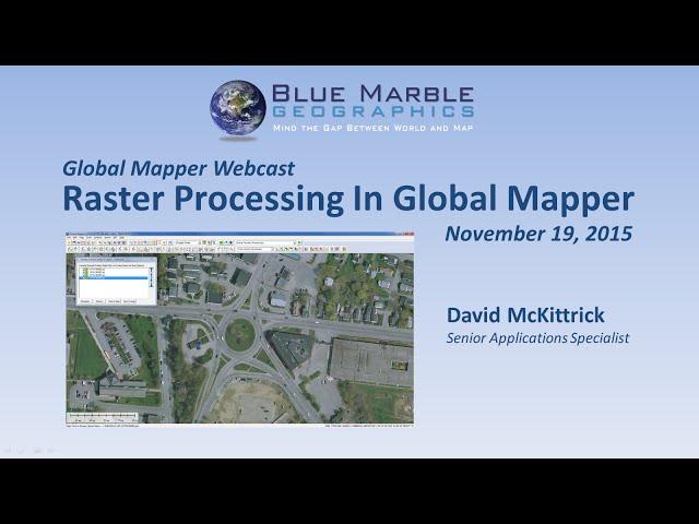 Raster Processing in Global Mapper