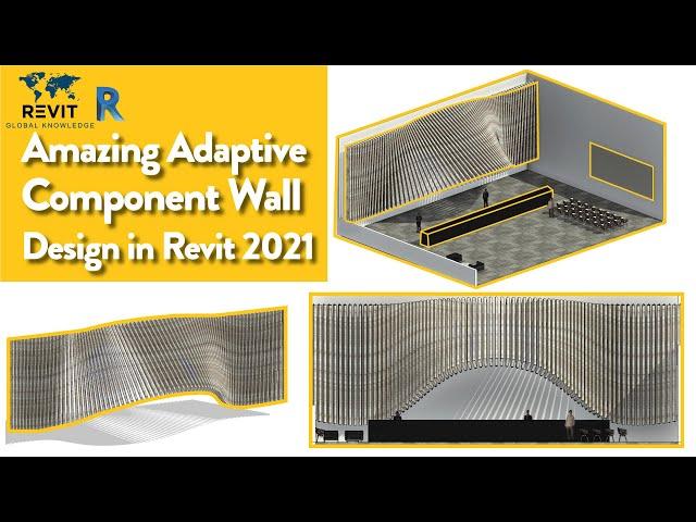 Wall Design using Adaptive component in Revit 2021