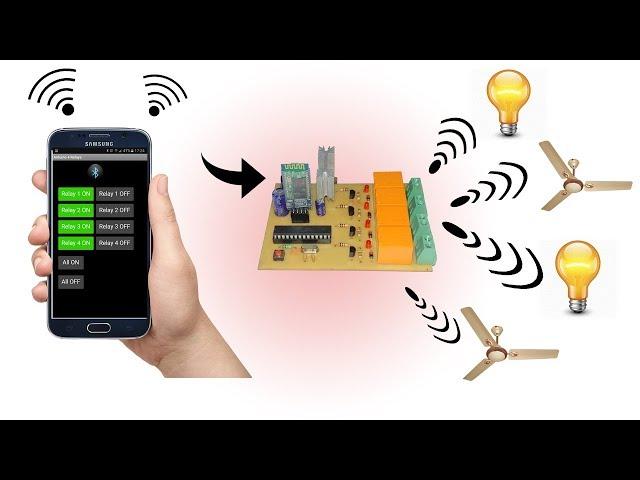 Bluetooth control ( Fan and Light ) using (android app)..