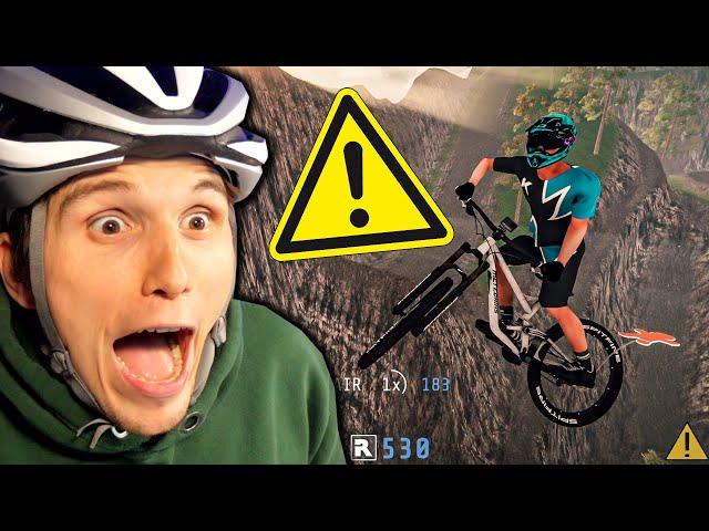 Mit 120 km/h über die XXL SPRUNGSCHANZE! | Fahrrad Simulator