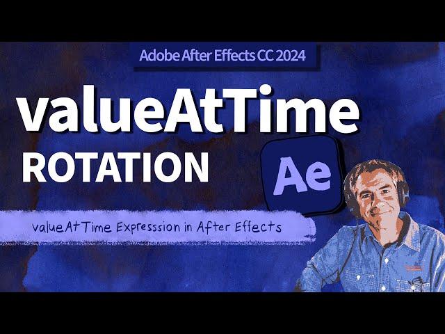 How To Add valueAtTime Expression (Rotation)​ in After Effects