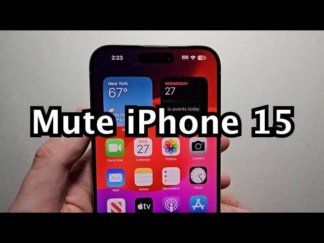 iPhone 15 / 15 Pro - How to Mute / Unmute!