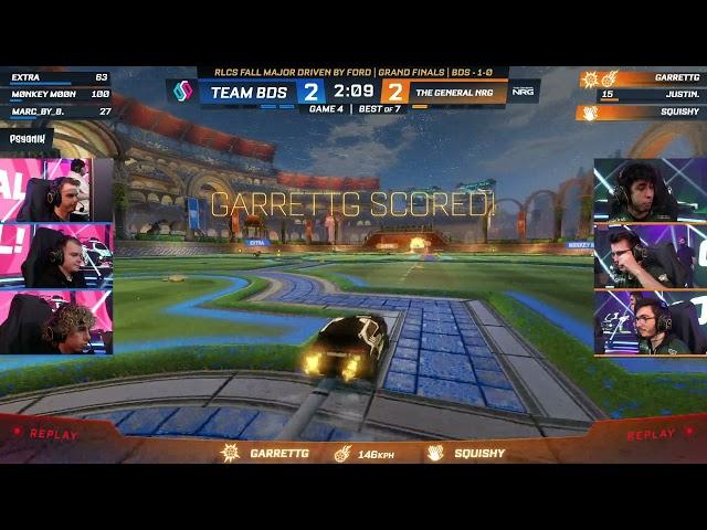 GarrettG hits an amazing redirect | NRG vs BDS Grand Finals | RLCS Fall Major