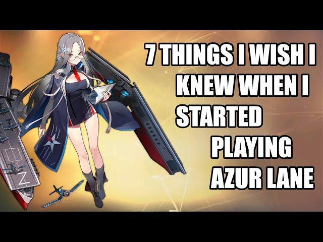 Things I wish I knew when I started Azur lane | Beginner's Guide