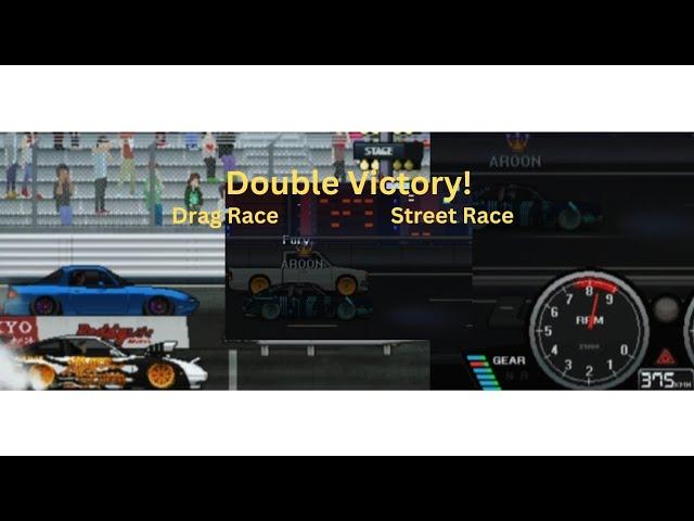 Won 1 Drag Race & 1 Street Race in Pixel Car Racer! Double Victory!