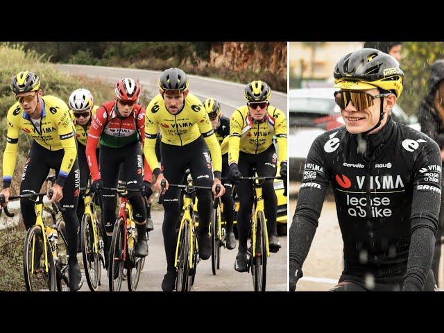 Cycling 2024 - Visma Lease a Bike and Jonas Vingegaard in training camp in Spain before 2025 season