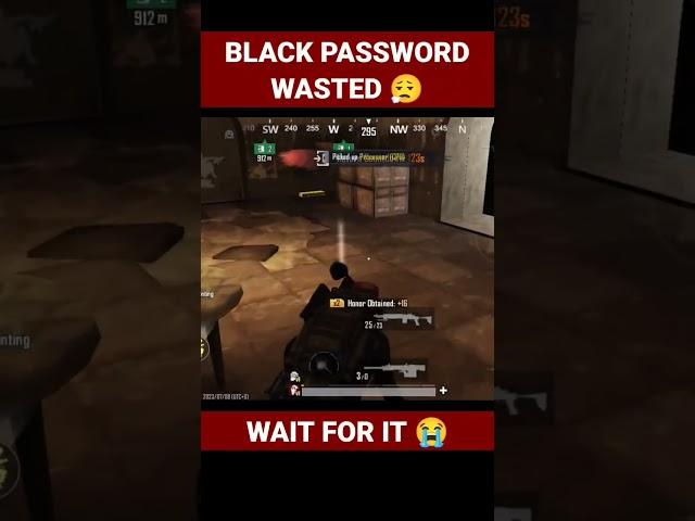 BLACK PASSWORD WASTED IN METRO ROYALE #shorts