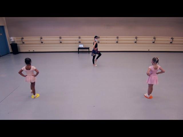 Children's ballet lesson with surprise Nutcracker guests