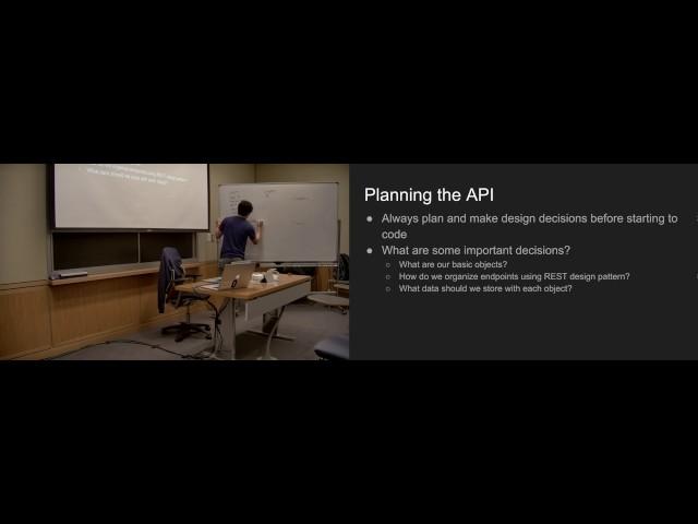 Lecture 5: Creating our API