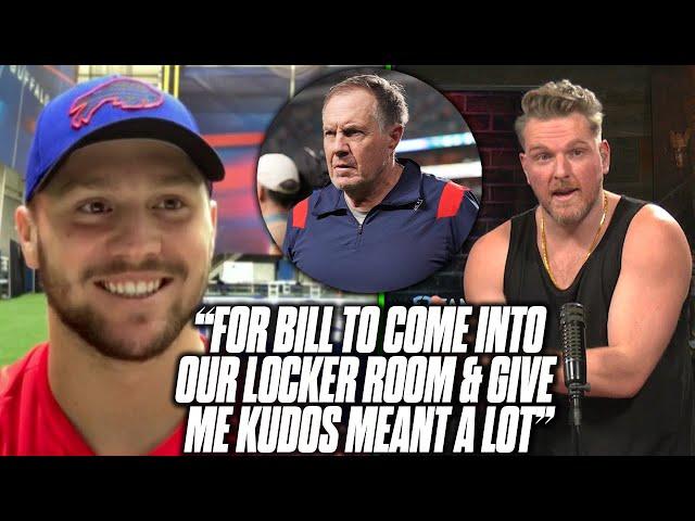 Josh Allen Tells Pat McAfee What Belichick Said In Bills Locker Room After 47-17 Loss