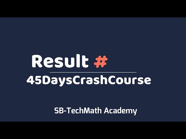 CSIR-NET June 2020 Result || SB-TechMath Academy || YouTube Success Stories