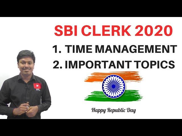 SBI CLERK 2020 PRELIMS | TIME MANAGEMENT | SBI CLERK/SSC TIER-1 ONLY 99/-