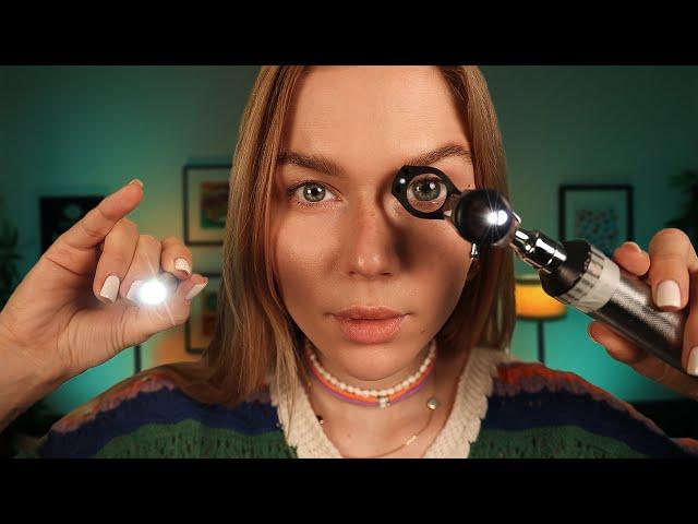 ASMR There is Something In Your Eye!  Doctor Lizi Takes Care of it.  Soft Spoken Eye Exam RP