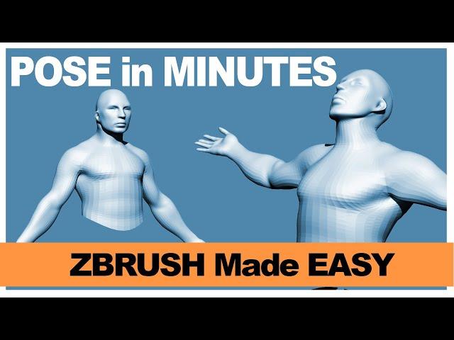 How to POSE in ZBRUSH | Transpose Master | QUICK Tutorials