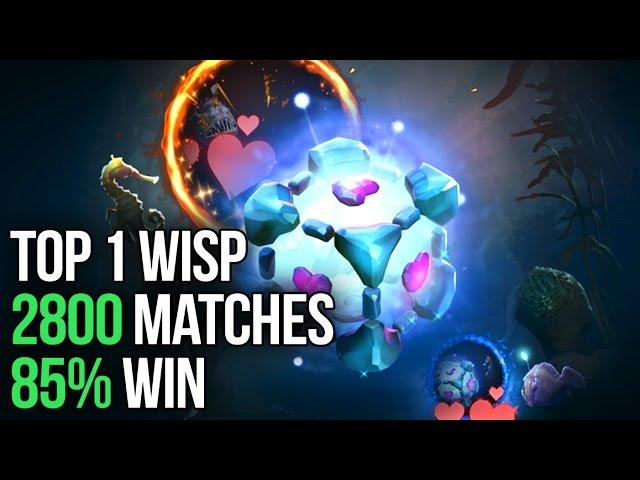 Top 1 IO Player Dotabuff - 2800 Matches - 85% Win - Wisp Arcana Dota 2