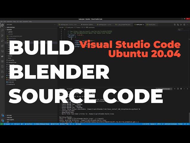 Build Blender from Source Code in VSCode/Ubuntu 20.04