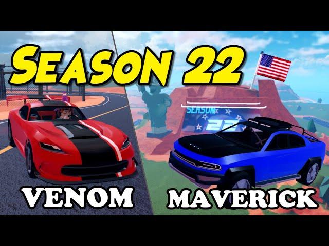 Jailbreak UPDATE is BACK! New VENOM & MAVERICK CAR + Season 22 (Roblox Jailbreak)