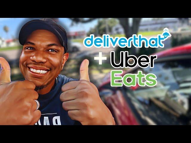 No DoorDash LOP but catering is still the wave! | #deliverthat | #ubereats ride a long