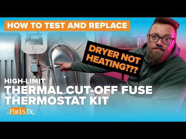 Dryer Not Heating?! How to replace Thermal Cut-Off Fuse Kit part # W10900067 Whirlpool Maytag Amana