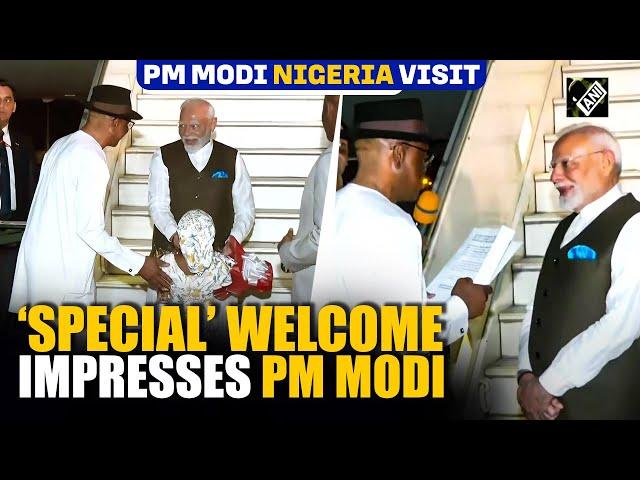 Red Carpet, Traditional dance…! PM Modi receives special welcome as he lands in Nigeria