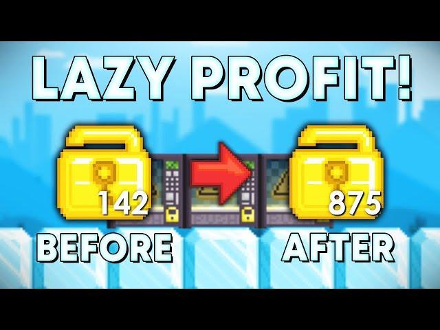 LAZY PROFIT method in Growtopia 2024! How to get RICH FAST with the BEST PROFIT EVER! (EASY DLS)