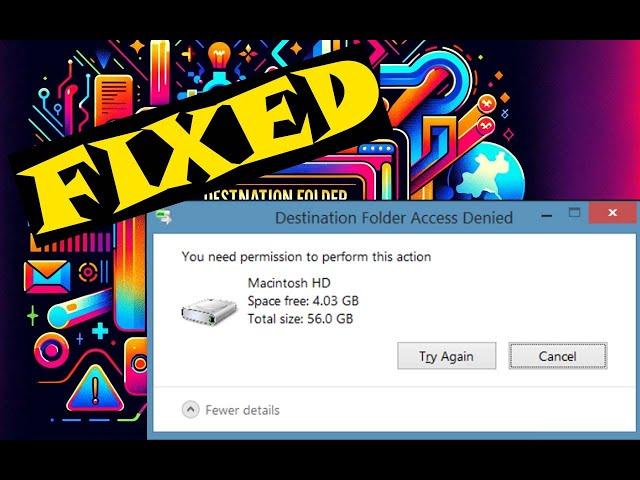 [FIXED] - How To Fix Destination Folder Access Denied Error Windows 11/10 - 2024