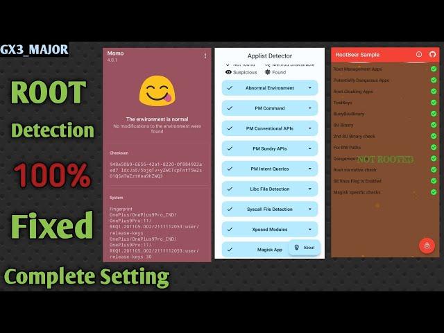 Root Detection 100% fixed | All Banking Apps Working | RootBeer | Momo | Applist Dectector | 2023