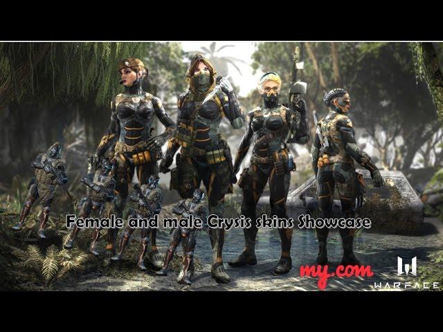 WARFACE - Female and Male Crysis skins Showcase