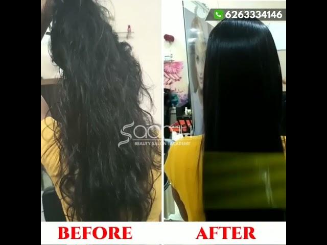 Saanjh Beauty Salon | Academy Indore | Straightening | Kera protein | Rebounding for more subscribe