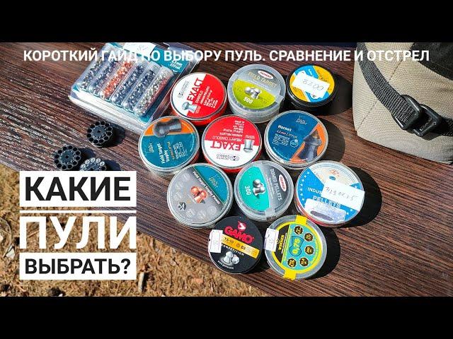 Какие пули выбрать для пневматической винтовки? Короткий гайд, тест на кучность и пробитие.