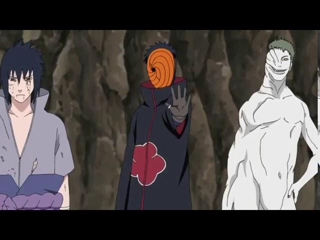 Kakashi tries using kamui on Tobi (Eng Dub)