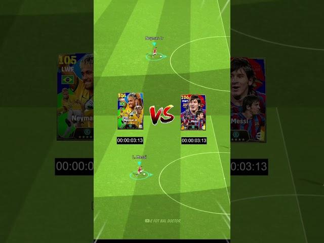 Neymar Vs Messi New Ambassador Card eFootballSpeed Challenge [Concept] #efootball2024 #efootball