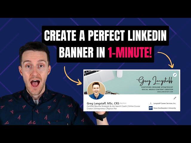 How to Create the Perfect LinkedIn Banner in 1 Minute (example)