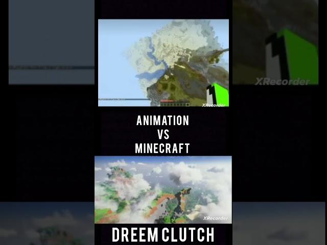 Minecraft vs. animation #minecraft #minecraftanimation #shortvideo #dream #mrdream