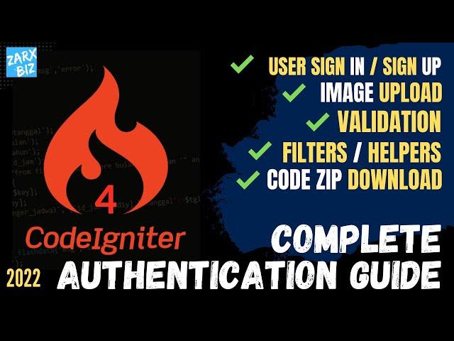 Codeigniter 4 authentication example | Complete login System [Easiest way] 2022