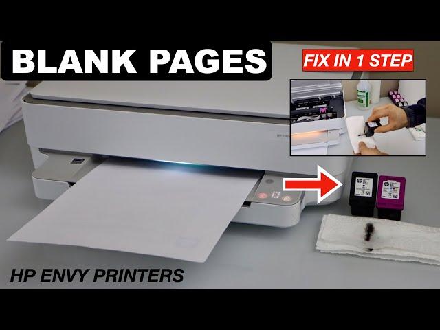 HP Envy Printing Blank Pages - Fix In 1 Easy Step !