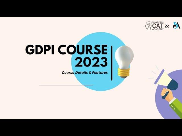 CAT GDPI 2023 Best Course || Quantifiers #catgdpicoaching #CATgdpi #catexam