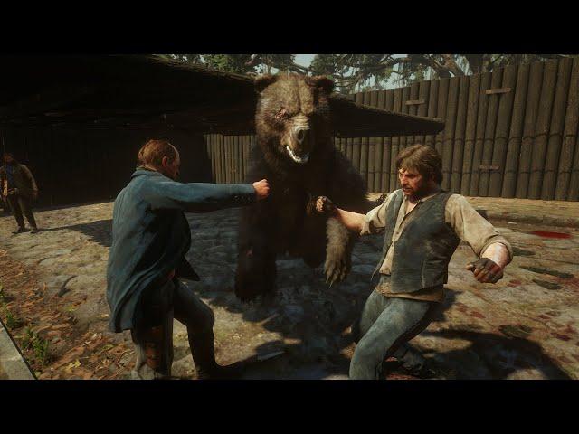 NPC Fights Bear Trap 3 Red Dead Redemption 2 PC Mods