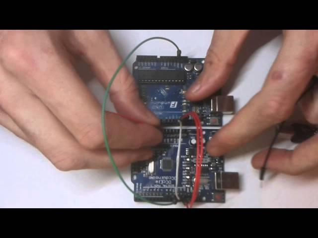 How to burn bootloader using 2 arduino uno's (Tutorial)